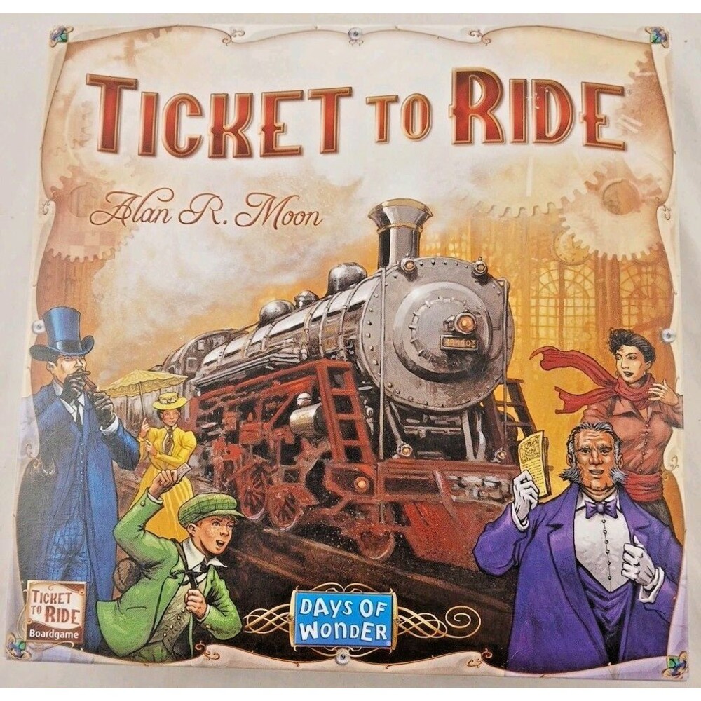 Ticket to Ride Days of Wonder Board Game by Alan R. Moon-NEW Open Box